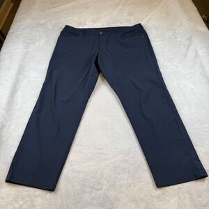 Lululemon Mens ABC Classic Pant Size 42x32 Navy Blue Athletic Golf Commute